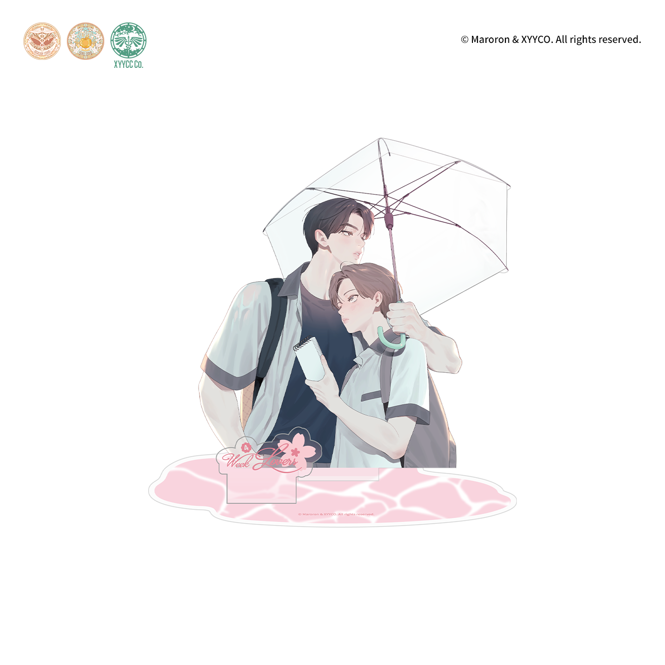 四周恋人-恋恋雨季系列亚克力无边立牌