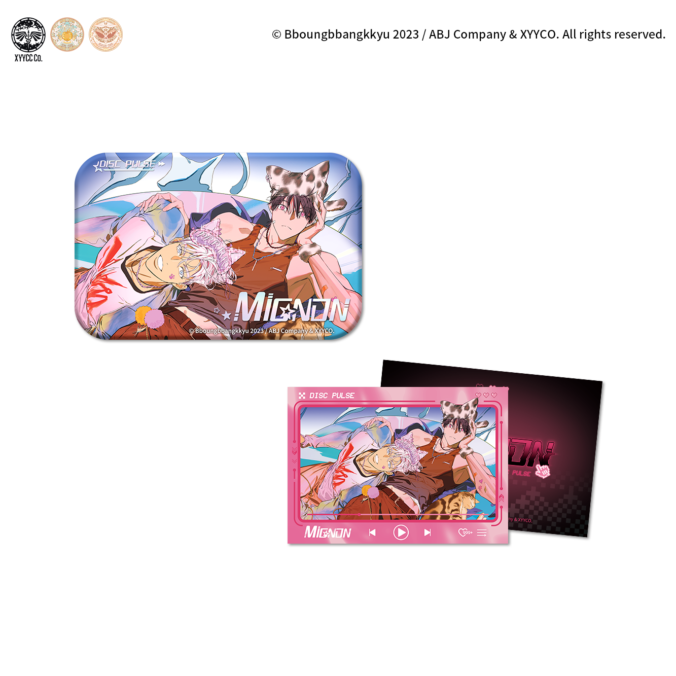 Mignon-DISC PULSE系列徽章组